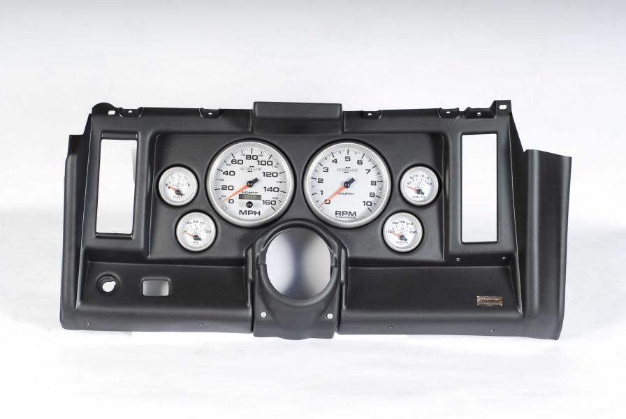69 Camaro Classic Dash 6 Hole Black Panel with Ultra-Lite II Gauges